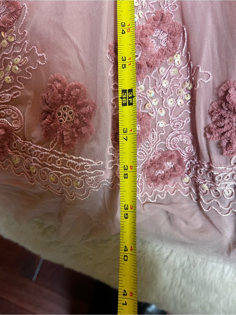 VTG Y2K Sue Wong Ethereal Fairycore Bridal Embellished Ruched Party Dress 6 - Picture 13 of 14
